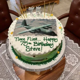 Dad's 75th Birthday cake