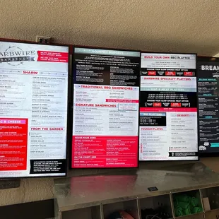 Giant menu