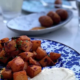 Potato Bravas. @tashs.table for more foodie goodness :)