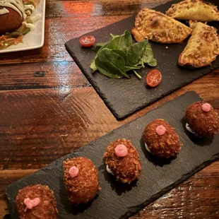 Spanish Serrano Ham Croquettes and Chicken &amp; Cheese Empanadas