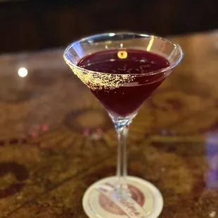 The Artemus... in house cocktail with a wonderful beet shrub! Yummmm! Must get this drink