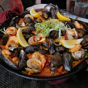 paella, food