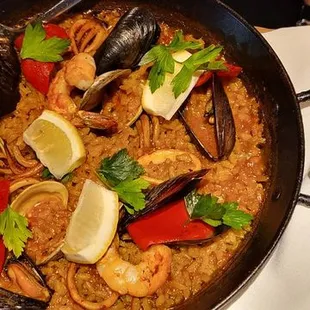 Paella mariscos