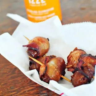 Bacon-wrapped dates