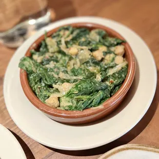 Spinach-Chickpea Cazuela - this was ok. Wasn&apos;t a fan.