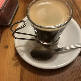 Espresso with brandy