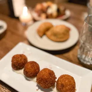 Jamon and monchego croquettes