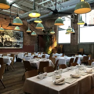 View of the dining area.