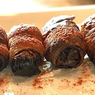 Bacon-wrapped dates