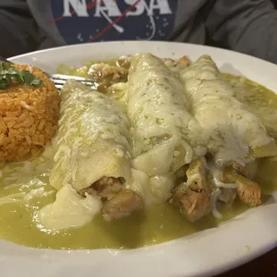 Chicken enchiladas