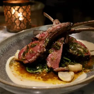 Grilled Spiced Rubbed Rack of Lamb