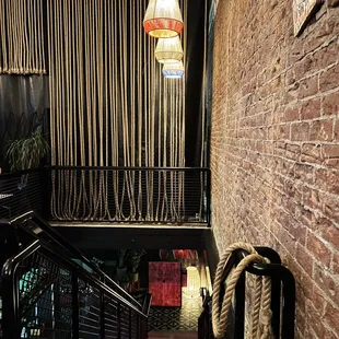 entrance to downstairs cocktail and tasting bar