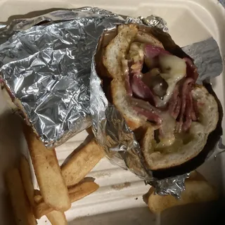 Lamb Tongue & Brain Sandwich