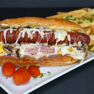 Jambone & Hotdog Sandwich