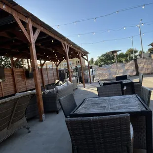 Outside patio seating