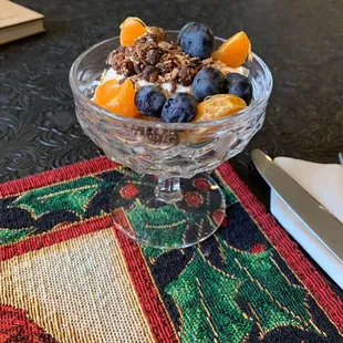 This was our starter for breakfast. We forgot to take a pic of the German waffles because they looked so good we dug right in.