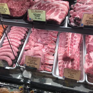 meat on display