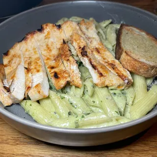 Penne with Pesto Cream