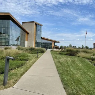 Outside walking towards restaurant