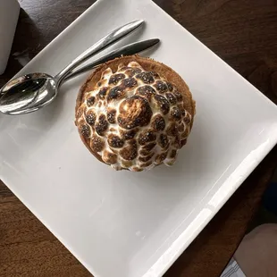 Pecan pie with bourbon ice cream