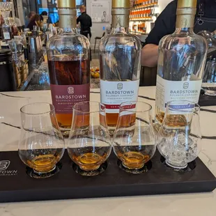 Tasting a flight!