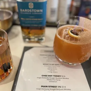 The old fashioned and the "What's up doc" (right)