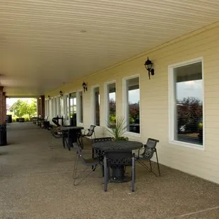 Cover patio facing course/range