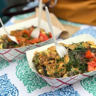 a variety of food items