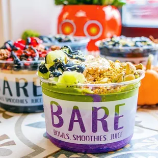 a bowl of fruit and yogurt