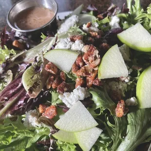 Blue cheese candied pecan salad omfg