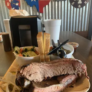 Brisket and Pork Ribs