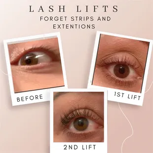 Lash lift 8 weeks apart and consistent lash care