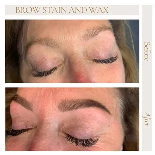 Brow wax/stain