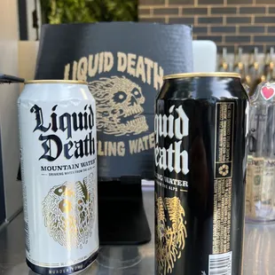 Liquid death (water that looks so intense! :)