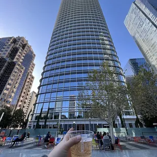 Barebottle at Salesforce tower is at the park level