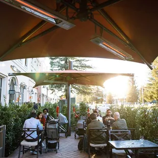 Patio seating available