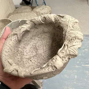 My leaf bowl, did this on the second class.