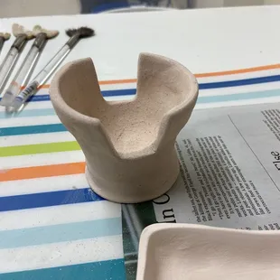 Leather hardened pieces