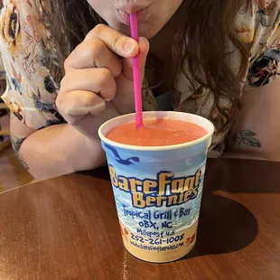 Strawberry Cocktail (don&apos;t remember the exact name but delicious!)
