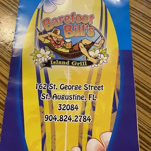 a sign for barefoot bill's