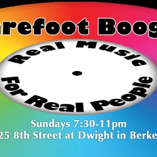 a picture of a record with the words real music for real people