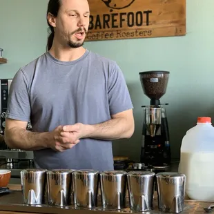 Teaching our team the basics to coffee life and latte art