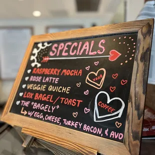 Menu specials