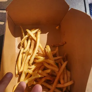 a box of french fries