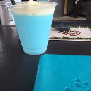 Pretty blue drinks please