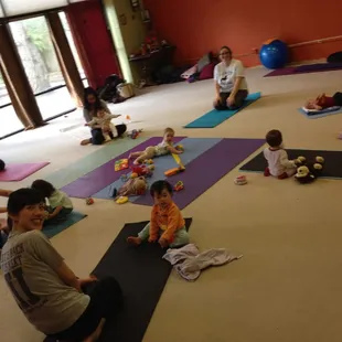 Baby and Me Yoga on Friday 10am.