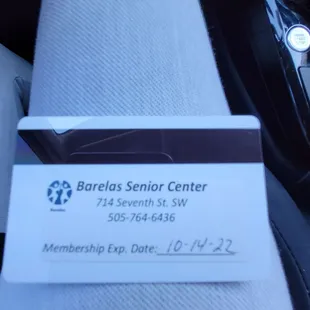 My Senior ID card