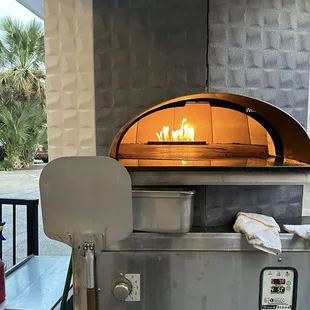 Wood fired pizza oven