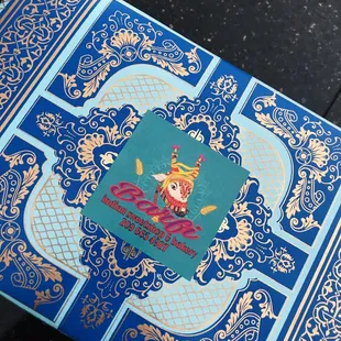 Beautiful boxes for the sweets.