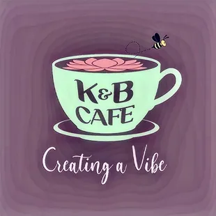 a cup of coffee and a bee
